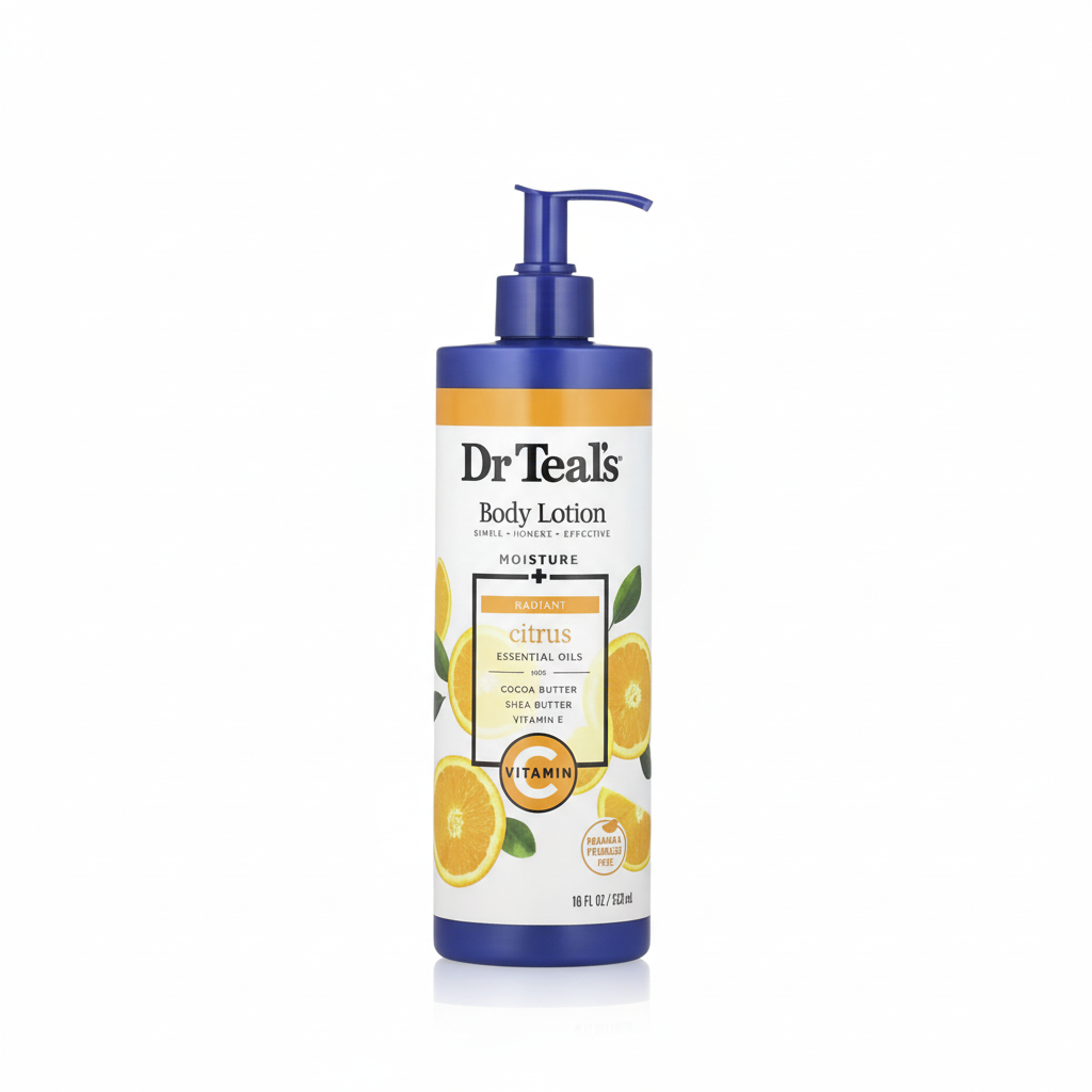 GLOW & RADIANCE WITH VIT C CITRUS ESSENTIAL BODY LOTION (18OZ)